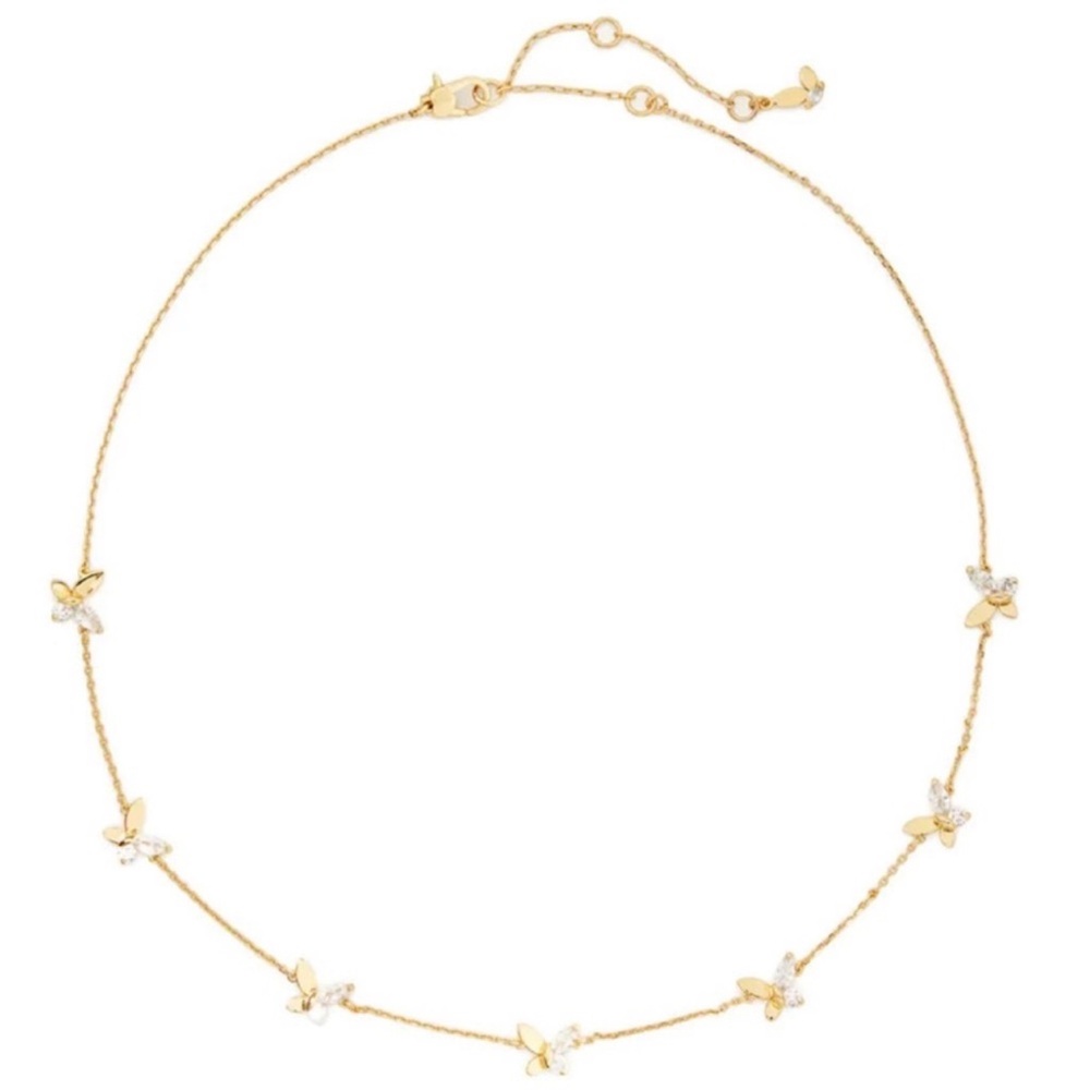 $98 Kate Spade Social Butterfly Station Necklace